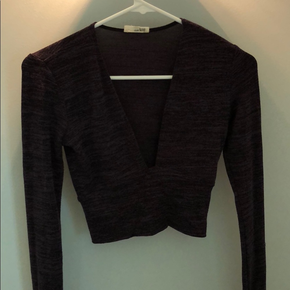 Aritzia long sleeve crop top